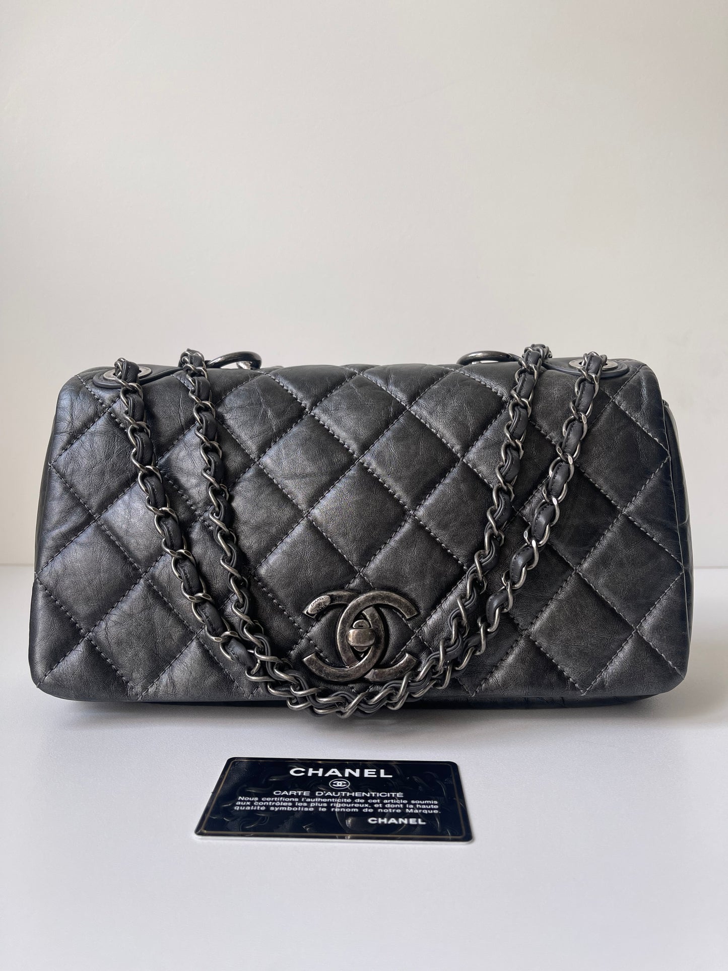 CHANEL Timeless Classic Pondichery Large Handtas Kalfleer.