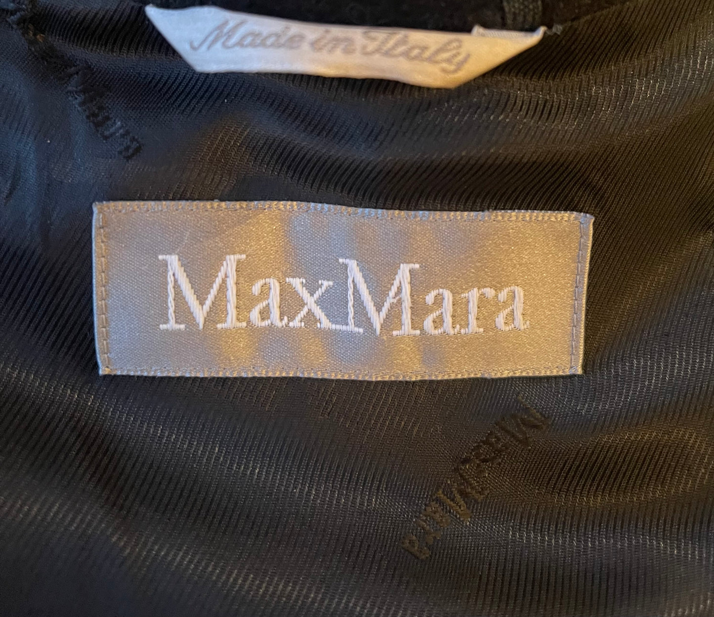 MAX MARA JACKET COAT WOOL BLACK