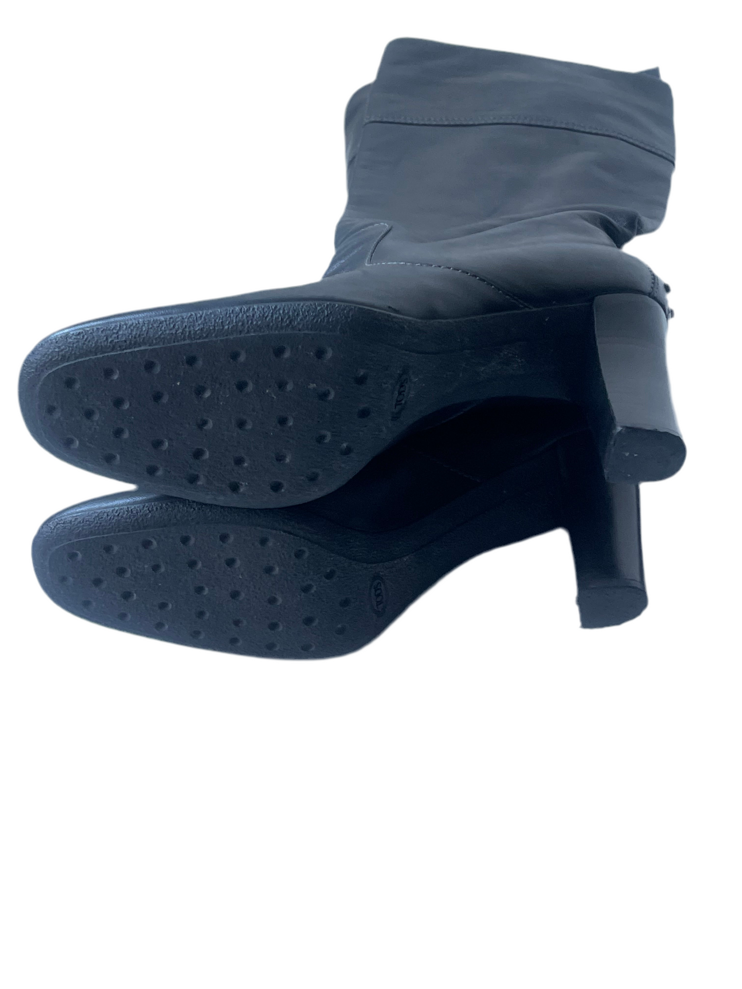TOD'S LAARZEN ZWART LEER SCHOENEN MAAT EU 39