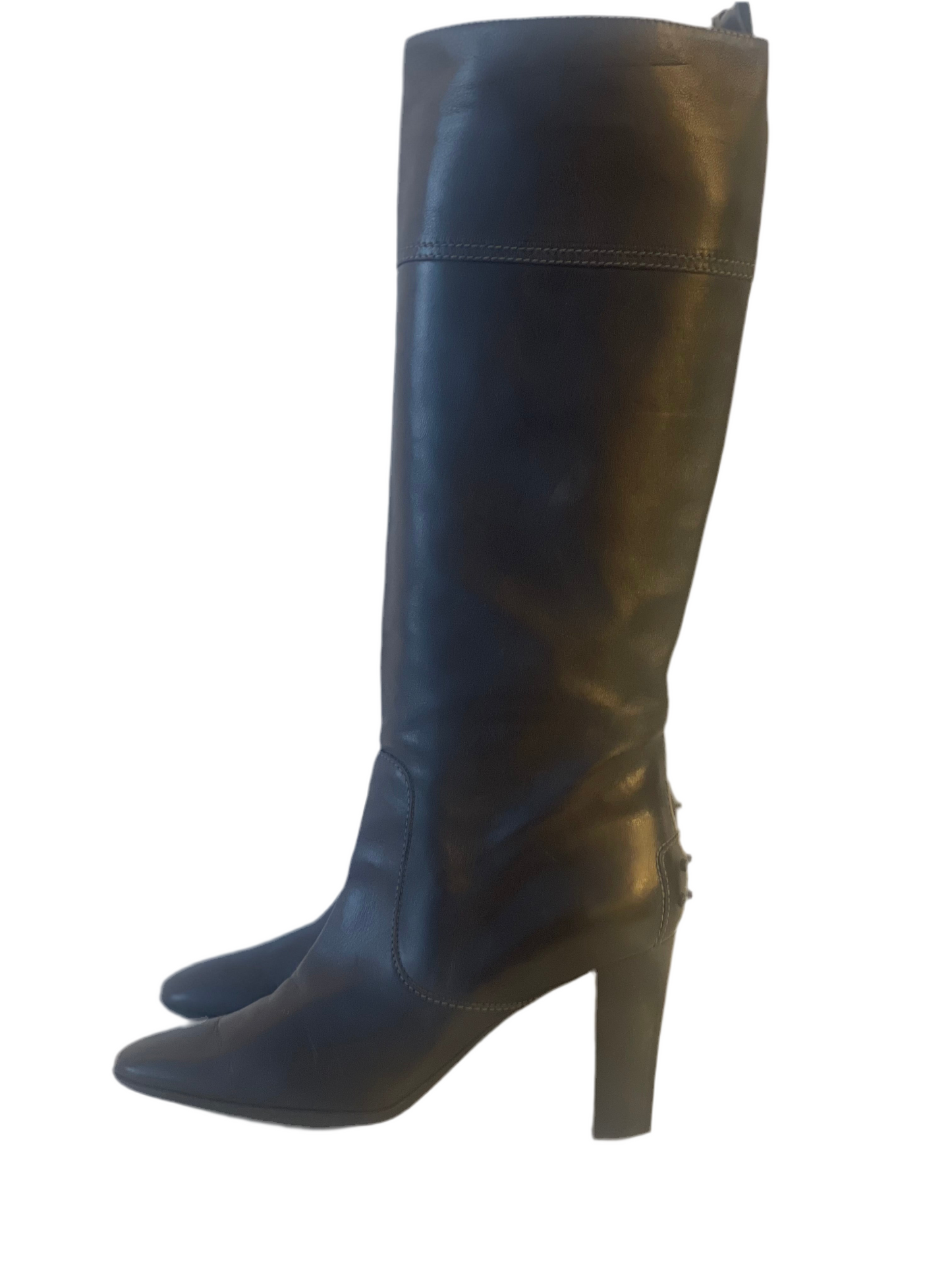 TOD'S LAARZEN ZWART LEER SCHOENEN MAAT EU 39