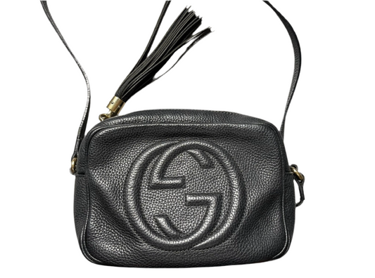 GUCCI SOHO CROSSBODY SCHOUDERTAS ZWART LEER