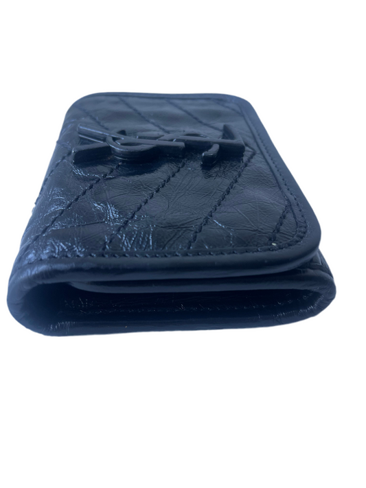 Saint Laurent YSL Niki compact wallet So Black