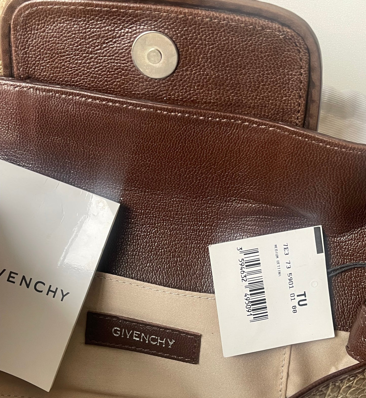 Givenchy Croco-Embossed Belt Bag – Beige/Bruin – Luxe & Zeldzaam