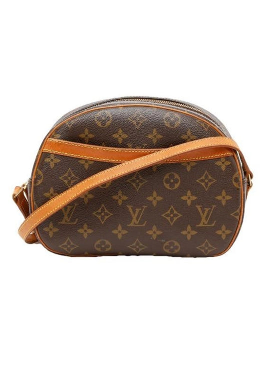 LOUIS VUITTON BLOIS CROSSBODY TAS BRUIN CANVAS / LEER