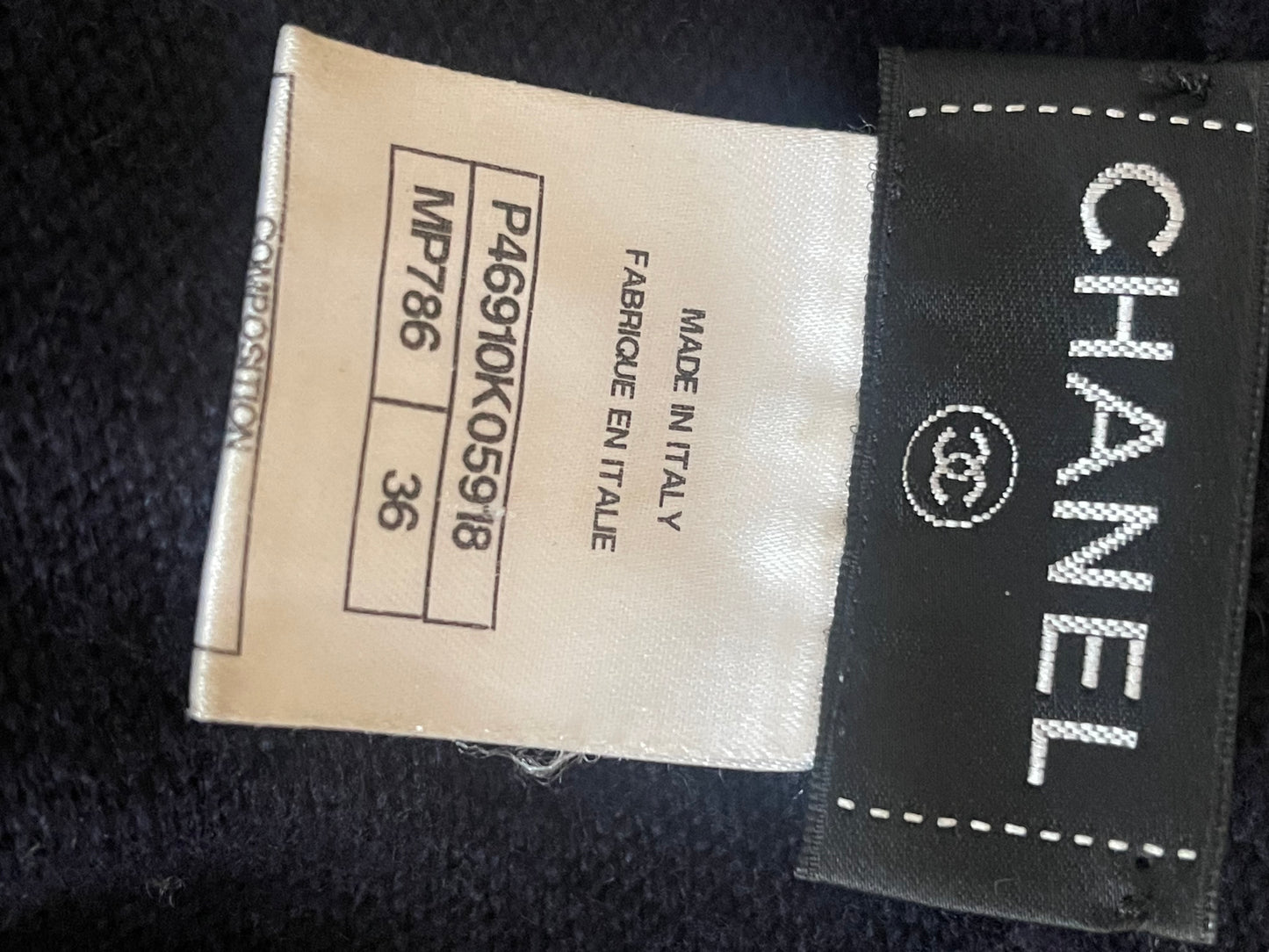 Chanel Trui Cashmere / Wol maat EU 36