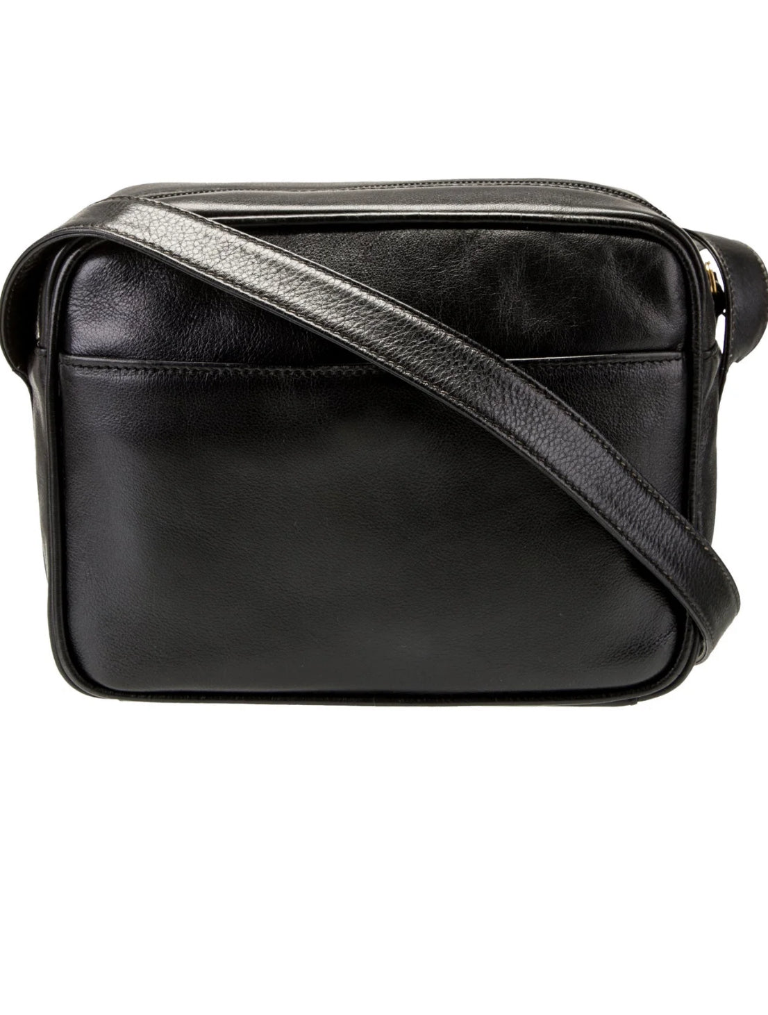 Gucci Horsebit design Schoudertas Zwart Leer – Vintage Icon uit de Jaren 80 – Goudkleurig Hardware