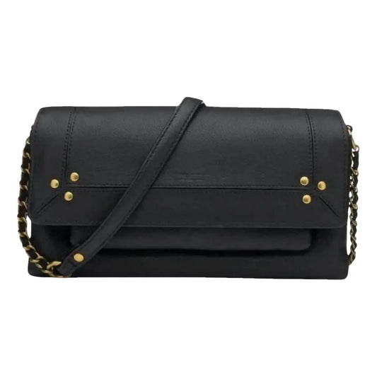 JEROME DREYFUSS CHARLEY CROSSBODY TAS SCHOUDERTAS ZWART LEER
